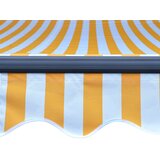 Tenda na ručno uvlačenje s LED svjetlima 300x250 cm žuto-bijela | Eponuda.com