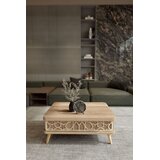 Hanah home Stol za dnevni boravak Ottowa Ada 90x38x60 cm, Bež | Eponuda.ba