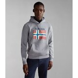 Napapijri muški duks B-GUIRO H 1 MED GREY MEL NP0A4HE91601