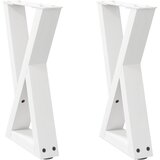  Noge za klub stolić 2 kom Bijele 28 x (42-43,3) cm Čelik | shoptok.hr