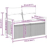  Vrtna sedežna garnitura z blazino 8 pcs Siva, (5000074217) | Shoptok.si