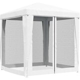  Vrtni šotor s 4 mrežastimi stranicami 2x2 m bel, (20610520) | Shoptok.si