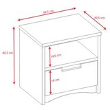  Drveni noćni ormarić - Classic - bijeli | shoptok.hr