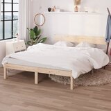 The Living Store Posteljni okvir iz trdne borovine 140x190 cm - Posteljni Okvir, (21530970) | Shoptok.si