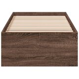  Okvir za krevet smeđi hrast 75x190 cm konstruirano drvo | shoptok.hr