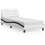  Okvir kreveta s LED-om bez madraca Hvar bijelo-crni 90x190 cm | shoptok.hr