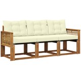  Set vanjskih sofa 3 kom. Prirodna i krem | shoptok.hr