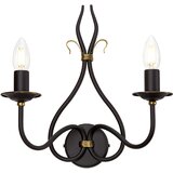 Elstead Lighting Elstead Windermere Stenska svetilka za notranjo uporabo s svečo, 2 žarnici, zlata, rjasta, E14, (22099028) | Shoptok.si