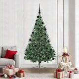 vidaXL Umjetna preddekorirana božićna jelka Zelena 210 cm PVC | Shoptok.si