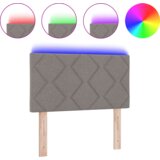  Vzglavje z LED lučmi z vzglavjem Taupe 80 cm blago, (5000044014) | Shoptok.si