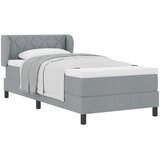  s opruga kutije Svjetlosiva 90 x 200 cm tkanina | shoptok.hr
