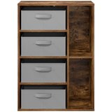  Strani šal s predalom Dimljeni oreh 60 x 33,5 x 84 cm, (5000233756) | Shoptok.si