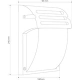 Toolight Zidni svijećnjak RSL013-1W Black | shoptok.hr