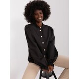 Fashion Hunters Classic black shirt with puff sleeves Cene