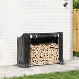  Stalak za drva za ogrjev s kišnom navlakom 151x60,5x110,5 cm | shoptok.hr