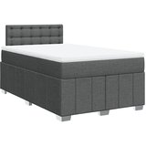  Krevet box spring s madracem tamnosivi 120 x 190 cm tkanina | shoptok.hr