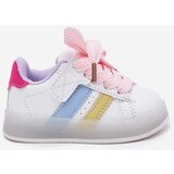 Boto Sports Shoes Kids Sneakers With Light Up Sole White-Pink Arielle | Shoptok.si