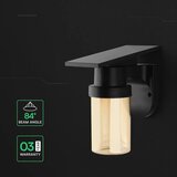  LED Sol zidna lampa LED/3,7V 2700/3200/5000K IP54 1800 mAh crna/dimno bež + daljinski upravljač | Eponuda.com