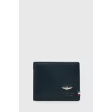 Aeronautica Militare Usnjena denarnica moški, mornarsko modra barva