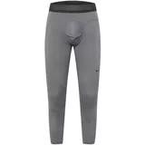 Nike Športne hlače siva / temno siva / črna