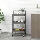 vidaXL Kuhinjska kolica s 3 razine siva 42x25x83,5 cm željezo i ABS Cijene