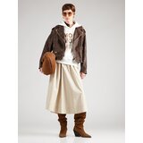 Only Majica 'ONLMAIA' kremna / rjava / bela | Shoptok.si