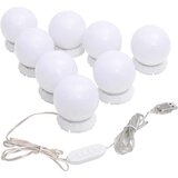  Zidno ogledalo s LED svjetlima okruglo stakleno | shoptok.hr
