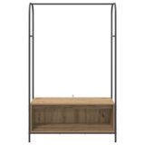 vidaXL Konzola za odjeću s policama od artizanskog hrasta 100x44x160 cm | shoptok.hr