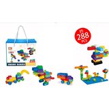  Set of Coloured Construction Blocks 288el. | shoptok.hr
