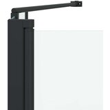 vidaXL Kopalniška pregrada Geometrični Črna 120 x 67 x 129 cm | Shoptok.si