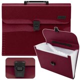  Folder Folder Document Organizer Holder 13 Compartments Burgundy A4 | shoptok.hr