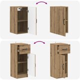  Set kupaonskih ormara od 4 dijela UTRECHT Hrast artisan | shoptok.hr