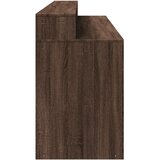  Radni stol s LED svjetlima smeđa boja hrasta 200x55x91cm drveni | Eponuda.com