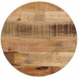 Stolna ploča Ø 60x2,5 cm okrugla od masivnog grubog drva manga | shoptok.hr