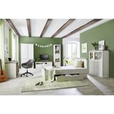 Hom`in POSTELJA S PREDALOM 120 cm x 200 cm , siva, bela | Shoptok.si