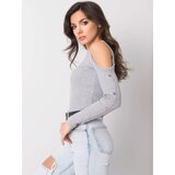 RUE PARIS Blouse-RV-BZ-5099-1.07-gray | shoptok.hr