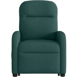  Naslanjač s funkcijo vstajanja temno zeleno blago, (21824749) | Shoptok.si