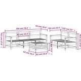  6-dijelni set vrtnih sofa od impregnirane borovine | shoptok.hr
