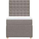  Krevet s oprugama i madracem smeđesivi 100 x 200 cm od tkanine | shoptok.hr
