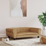 vidaXL Krevet za pse smeđi 95 x 55 x 30 cm baršunasti Cijene