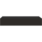 vidaXL Zidna polica s ladicom crna 60 x 23,5 x 10 cm MDF | shoptok.hr