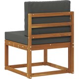  Srednja sofa za van Čvrsto drvo akacije Prirodna - Prirodno i antracit 1x srednji | shoptok.hr