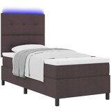  Krevet s opruga kutije Tamno smeđa 90 x 190 cm tkanina | shoptok.hr