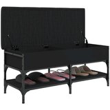  Klupa za cipele crna 102 x 42 x 45 cm od konstruiranog drva | shoptok.hr