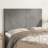  Uzglavlje svijetlosivo 144x5x118/128 cm baršunasto | Eponuda.com