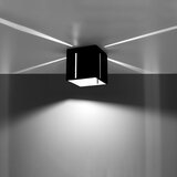 Nice Lamps Crna stropna svjetiljka s metalnim sjenilom 10x10 cm Pax – | shoptok.hr