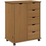  Gležnji kabinet s kolesom Medeno rjava 63,5 x 39 x 79 cm, (5000232306) | Shoptok.si