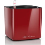 LECHUZA Okrasni lonec Cube Glossy 16 - Scarlet rdeča visoki sijaj | Shoptok.si