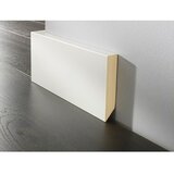 LOGOCLIC Zaključna letev bela (260 cm x 17 mm x 70 mm, MDF, Bele barve, Oglate oblike) | Shoptok.si