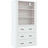  Visoka omara bel inženirski les, (20654800) | Shoptok.si